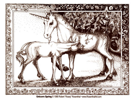 Unicorn Postcard