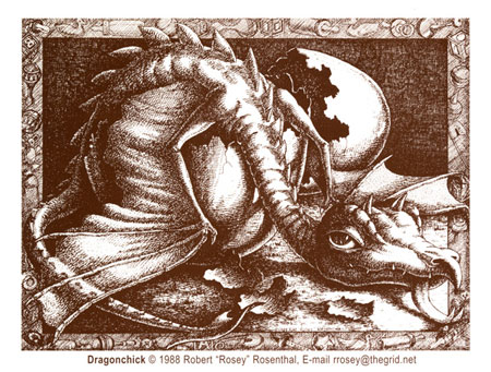 Dragonchick Post Card